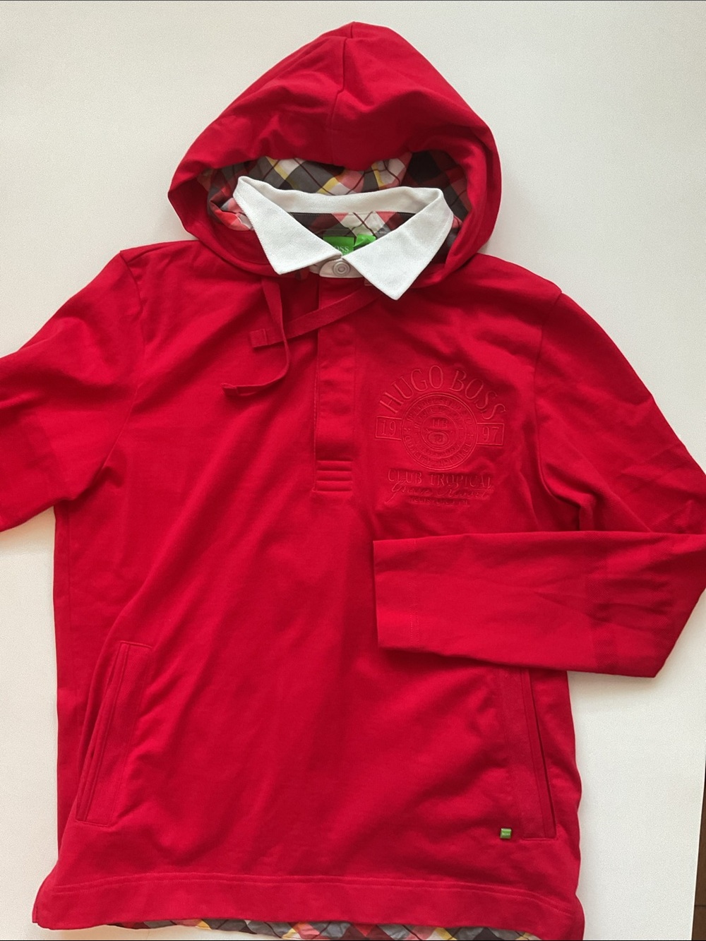 Hugo Boss Collared Hoodie - Picture 2 of 12